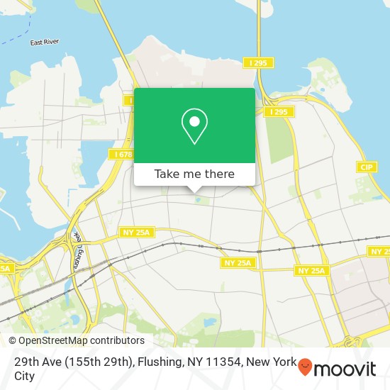 Mapa de 29th Ave (155th 29th), Flushing, NY 11354