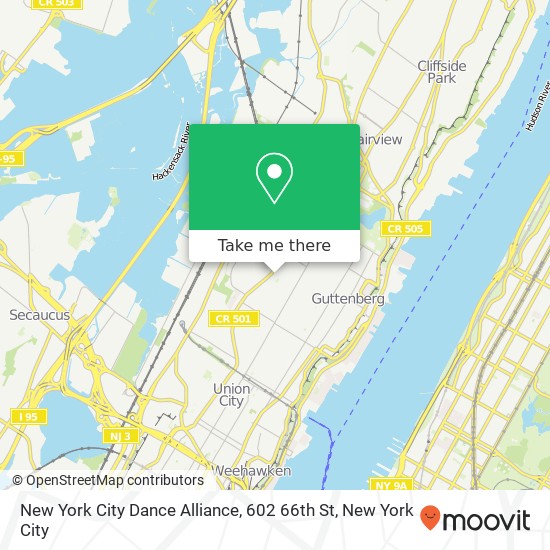 New York City Dance Alliance, 602 66th St map