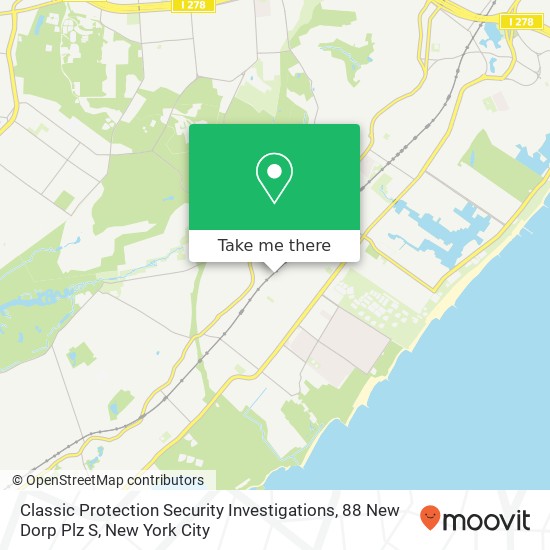 Classic Protection Security Investigations, 88 New Dorp Plz S map