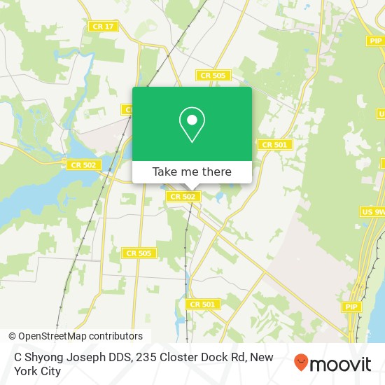 C Shyong Joseph DDS, 235 Closter Dock Rd map