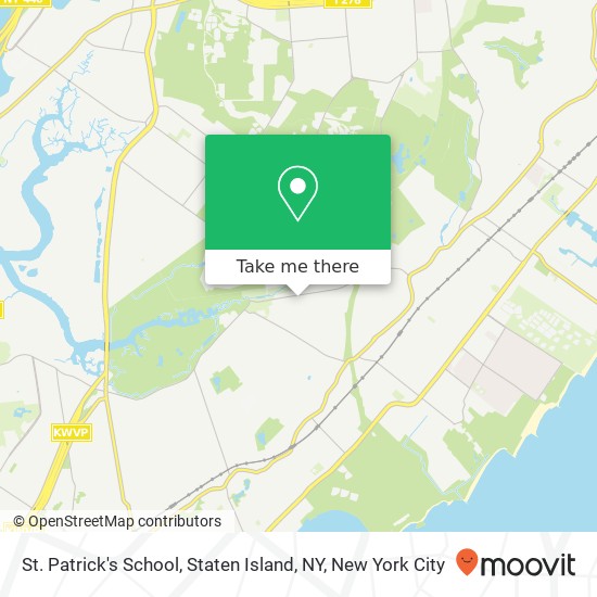 Mapa de St. Patrick's School, Staten Island, NY, 3560 Richmond Rd