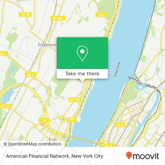 Mapa de American Financial Network, 440 Sylvan Ave