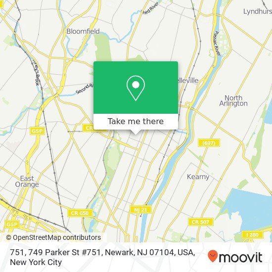 751, 749 Parker St #751, Newark, NJ 07104, USA map