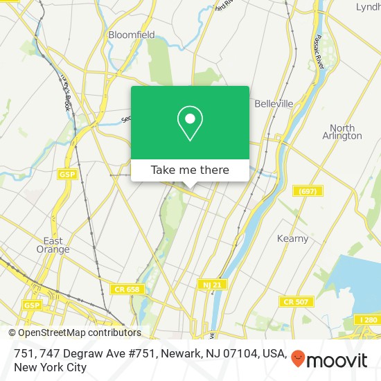 751, 747 Degraw Ave #751, Newark, NJ 07104, USA map