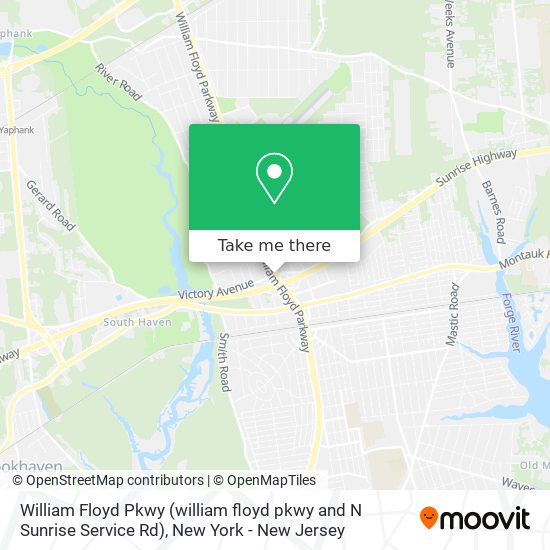 William Floyd Pkwy (william floyd pkwy and N Sunrise Service Rd) map