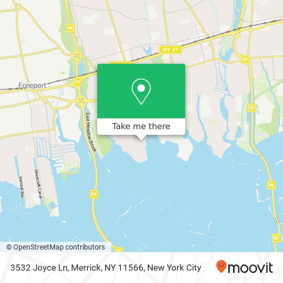 3532 Joyce Ln, Merrick, NY 11566 map
