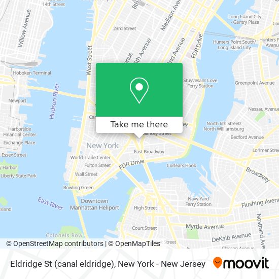 Eldridge St (canal eldridge) map
