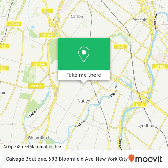 Salvage Boutique, 683 Bloomfield Ave map