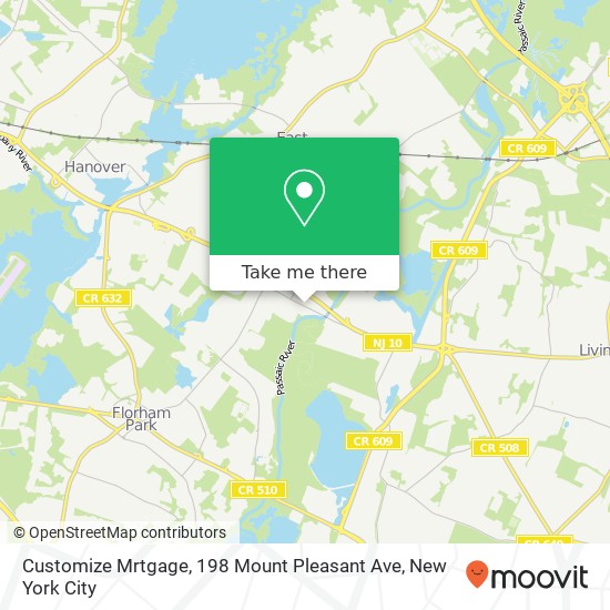 Mapa de Customize Mrtgage, 198 Mount Pleasant Ave