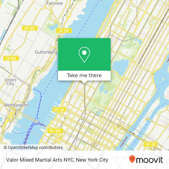 Valor Mixed Martial Arts NYC, 2067 Broadway map