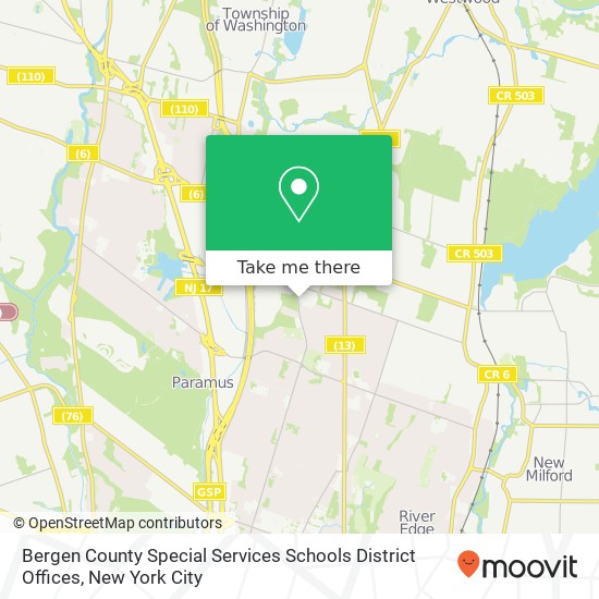 Mapa de Bergen County Special Services Schools District Offices, 540 N Farview Ave