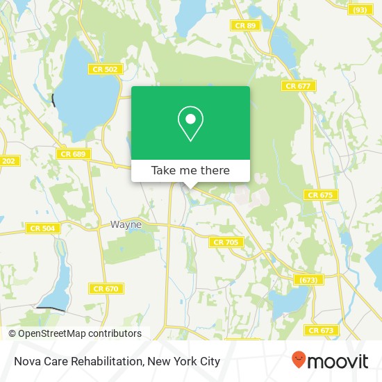 Nova Care Rehabilitation, Wayne, NJ 07470 map