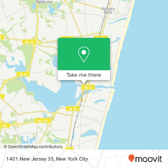 Mapa de 1401 New Jersey 35