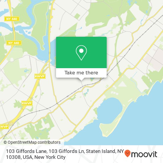 103 Giffords Lane, 103 Giffords Ln, Staten Island, NY 10308, USA map