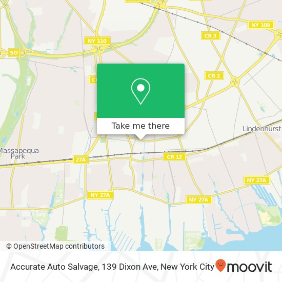 Mapa de Accurate Auto Salvage, 139 Dixon Ave