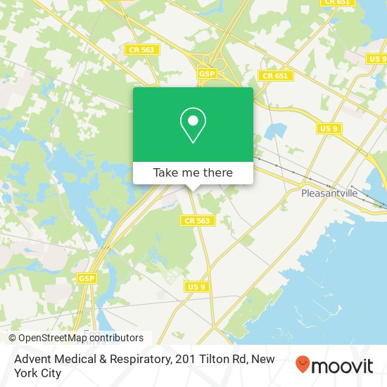 Advent Medical & Respiratory, 201 Tilton Rd map
