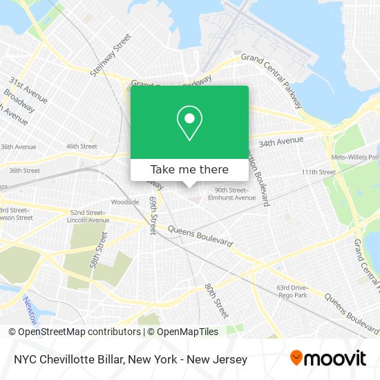 NYC Chevillotte Billar map