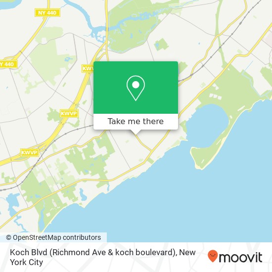 Mapa de Koch Blvd (Richmond Ave & koch boulevard), Staten Island, NY 10312