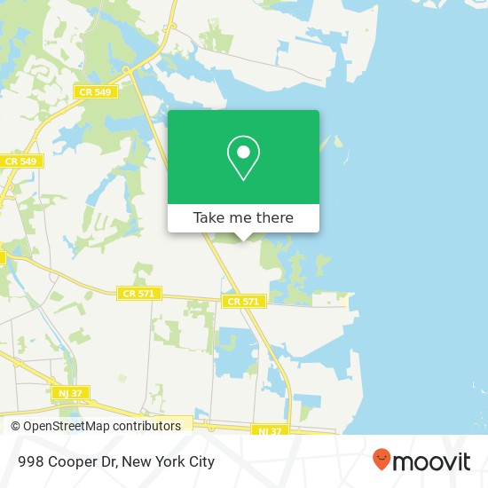 998 Cooper Dr, Toms River, NJ 08753 map