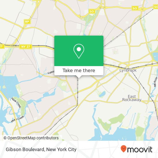 Gibson Boulevard, Gibson Blvd, Valley Stream, NY 11581, USA map