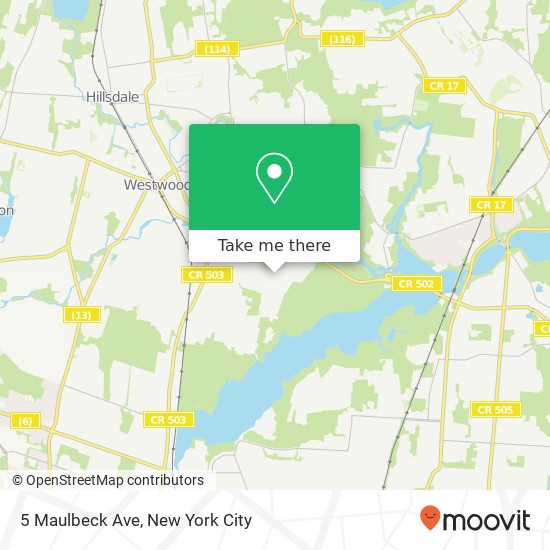 5 Maulbeck Ave, Westwood, NJ 07675 map