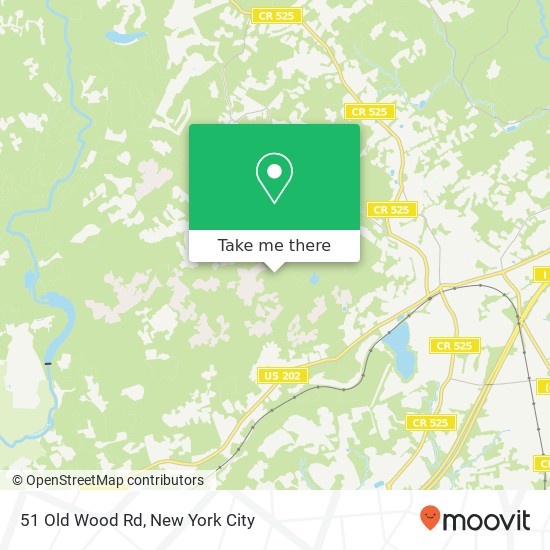 Mapa de 51 Old Wood Rd, Bernardsville, NJ 07924