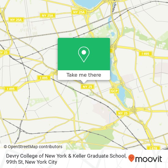 Devry College of New York & Keller Graduate School, 99th St map