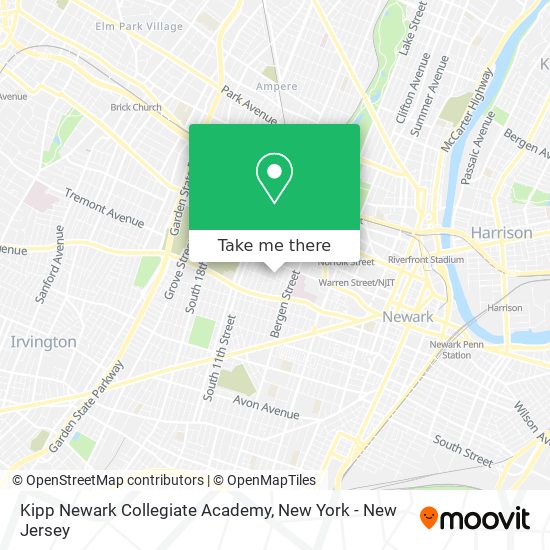 Kipp Newark Collegiate Academy map