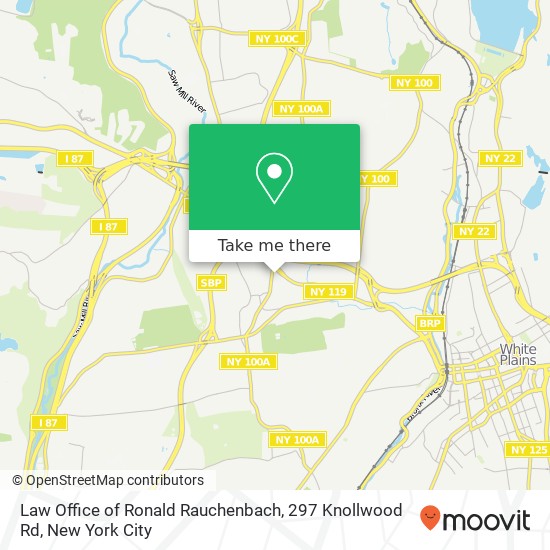 Law Office of Ronald Rauchenbach, 297 Knollwood Rd map