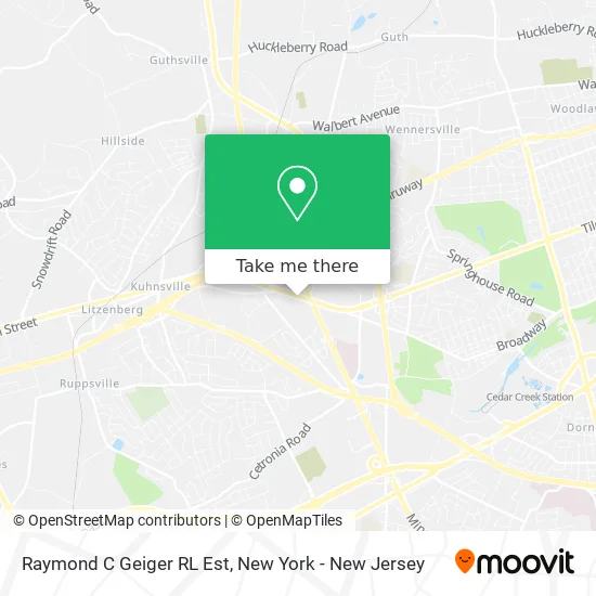 Raymond C Geiger RL Est map