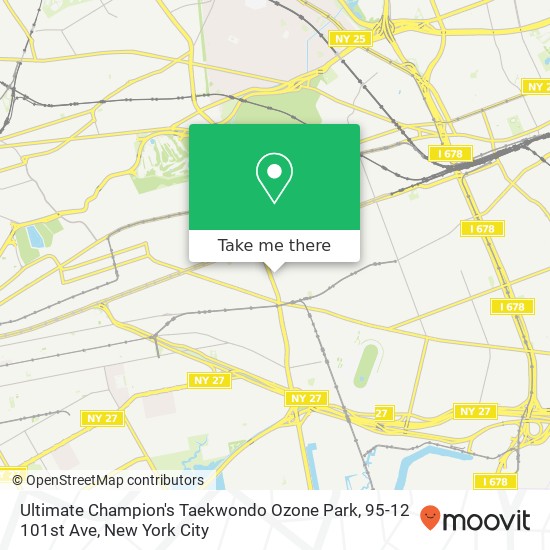 Mapa de Ultimate Champion's Taekwondo Ozone Park, 95-12 101st Ave
