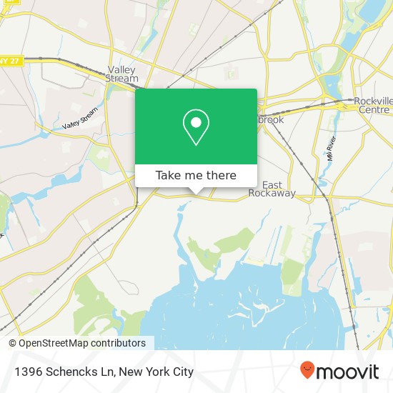 1396 Schencks Ln, Hewlett, NY 11557 map
