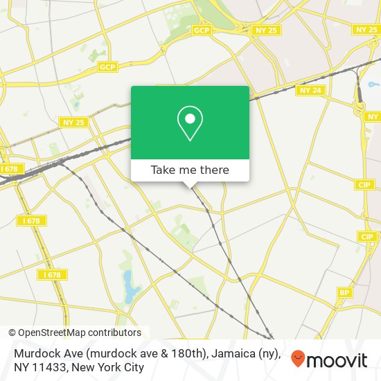 Mapa de Murdock Ave (murdock ave & 180th), Jamaica (ny), NY 11433