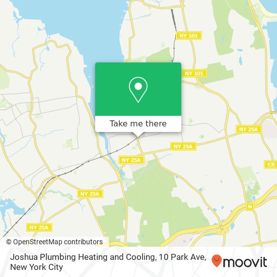 Mapa de Joshua Plumbing Heating and Cooling, 10 Park Ave