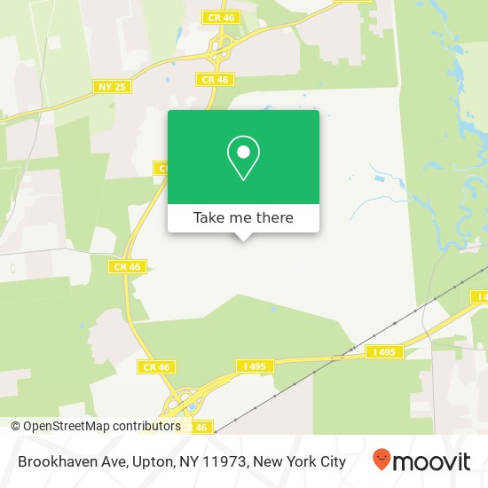 Mapa de Brookhaven Ave, Upton, NY 11973