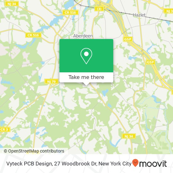 Mapa de Vyteck PCB Design, 27 Woodbrook Dr
