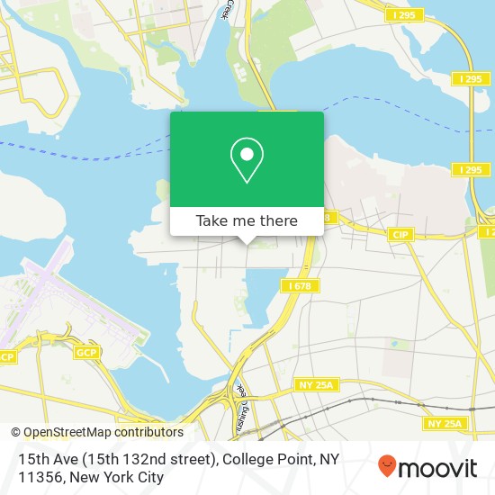 Mapa de 15th Ave (15th 132nd street), College Point, NY 11356