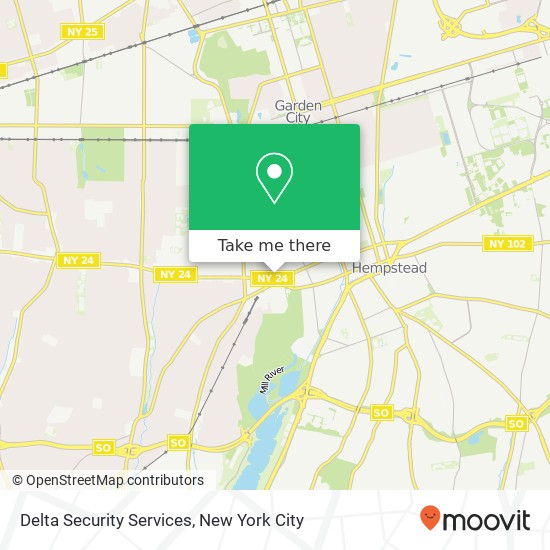 Delta Security Services map