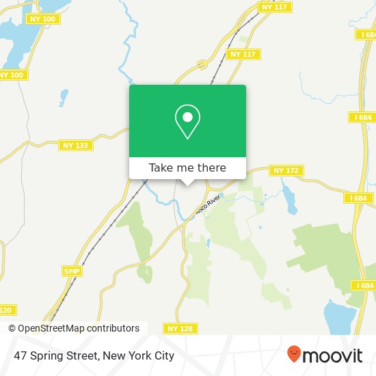 Mapa de 47 Spring Street, 47 Spring St, Mt Kisco, NY 10549, USA