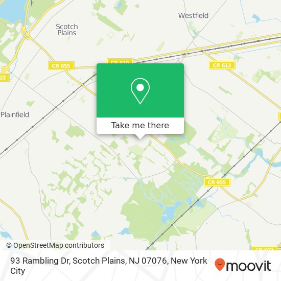 93 Rambling Dr, Scotch Plains, NJ 07076 map