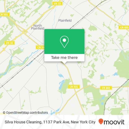 Mapa de Silva House Cleaning, 1137 Park Ave