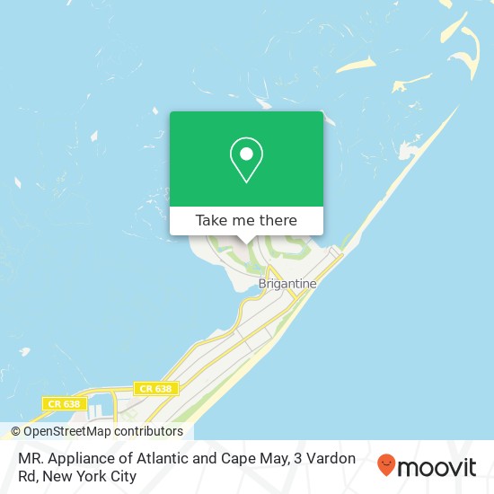 MR. Appliance of Atlantic and Cape May, 3 Vardon Rd map