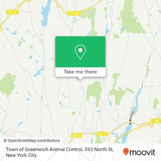 Mapa de Town of Greenwich Animal Control, 393 North St