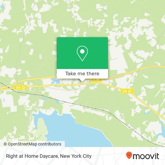 Mapa de Right at Home Daycare, 1180 US Highway 22