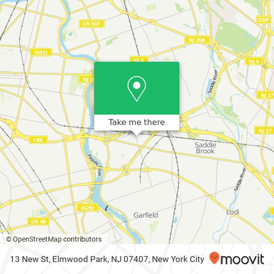 13 New St, Elmwood Park, NJ 07407 map