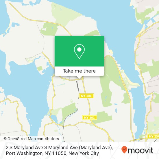 Mapa de 2,S Maryland Ave S Maryland Ave (Maryland Ave), Port Washington, NY 11050