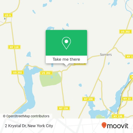 Mapa de 2 Krystal Dr, Somers, NY 10589