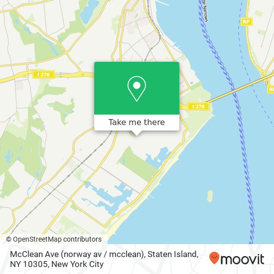 McClean Ave (norway av / mcclean), Staten Island, NY 10305 map