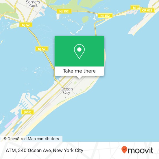 Mapa de ATM, 340 Ocean Ave