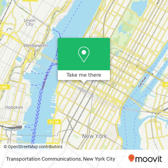Mapa de Transportation Communications, Transportation Communications, 505 8th Ave, New York, NY 10018, USA